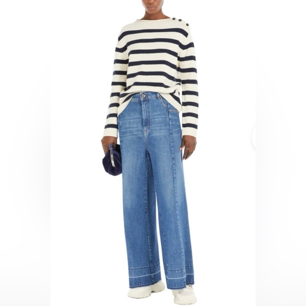 MaxMara Flare Jeans in Classic Blue